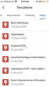 Using Google My Maps helps you plan ahead.