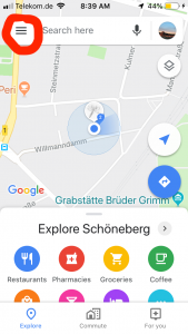 Using Google My Maps looks different depending on your phone.
