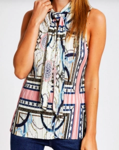 Scarf Print tops add a touch of flair to any outfit. 