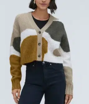 The Alpaca V-Neck Cropped Cardigan