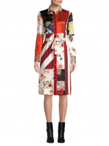 Tory Burch has also embraced the scarf print trend. 