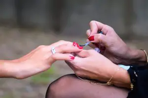 Having their nails painted may cause the tingling ASMR response for some people.