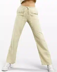 wide leg linen pant in sand