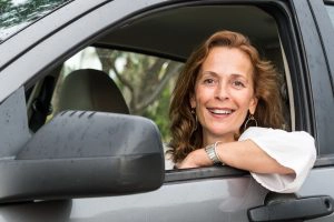 He shows his driving personality when you are driving, too