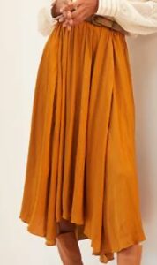 Anthropologie Sleek A-Line Midi Skirt