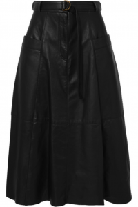 Full skirts work for bold women who want to wear leather. 