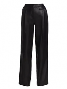 These leather trouser pants are a stylish addition to your closet. 