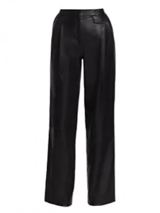 These leather trouser pants are a stylish addition to your closet. 
