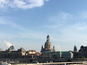 A visit to Dresden must include a stop to admire the Frauenkirche, rebuilt after WWII.