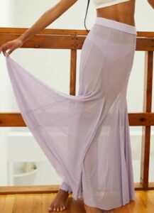 Free People Godet Girl Mesh 1-2 Slip