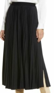 Halogen Pleated Faux Leather Maxi Skirt
