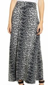 Loveappella Roll Top Maxi Skirt leopard