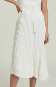 Reiss Lottie Pleated Midi Skirt