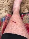 the thrill of sand boarding was fun for Jo Howell.