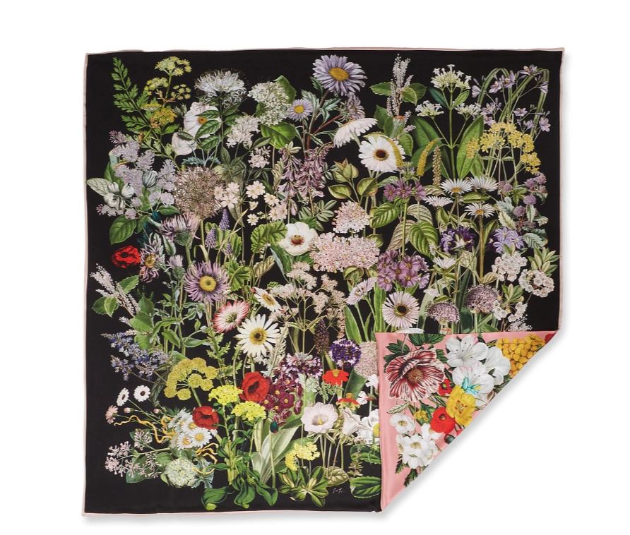 St. Piece Kala + Keira Double Sided Silk Scarf is a fall staple