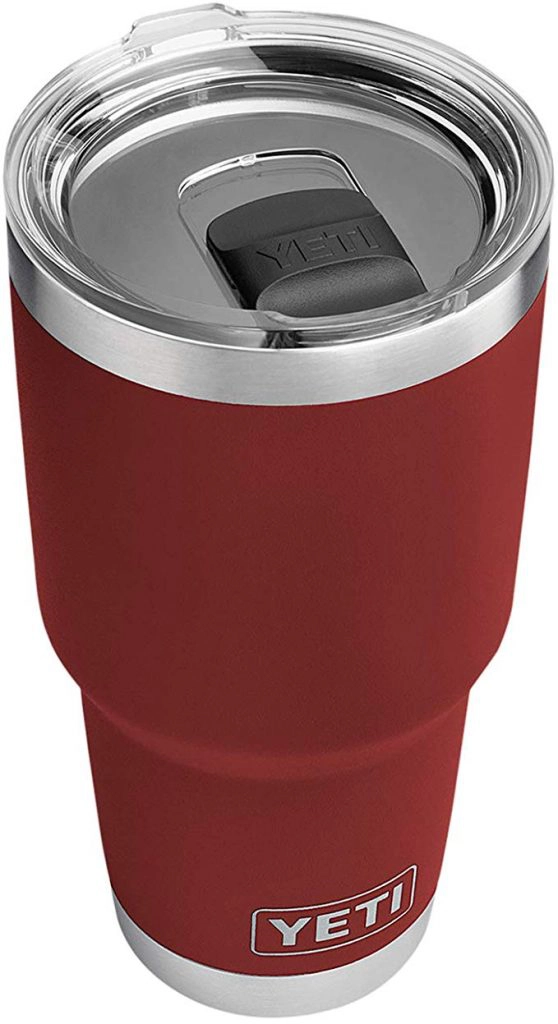 Magnetic closure Yeti Drinkware keeps it closed