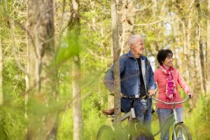 Staying active over 50 could include finding someone to be active with. 