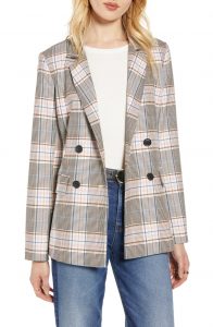 Find your personal styling using a plaid blazer
