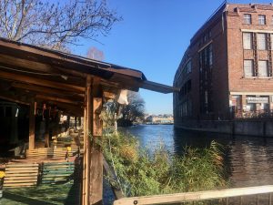 Enjoy German food at Freischwimmer.