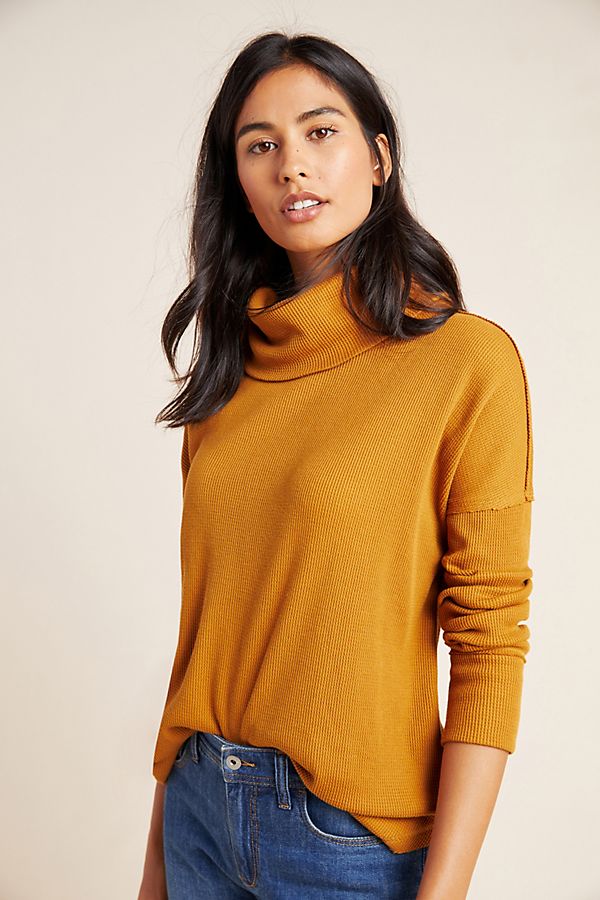Anthropologie Ainsley Thermal Turtleneck