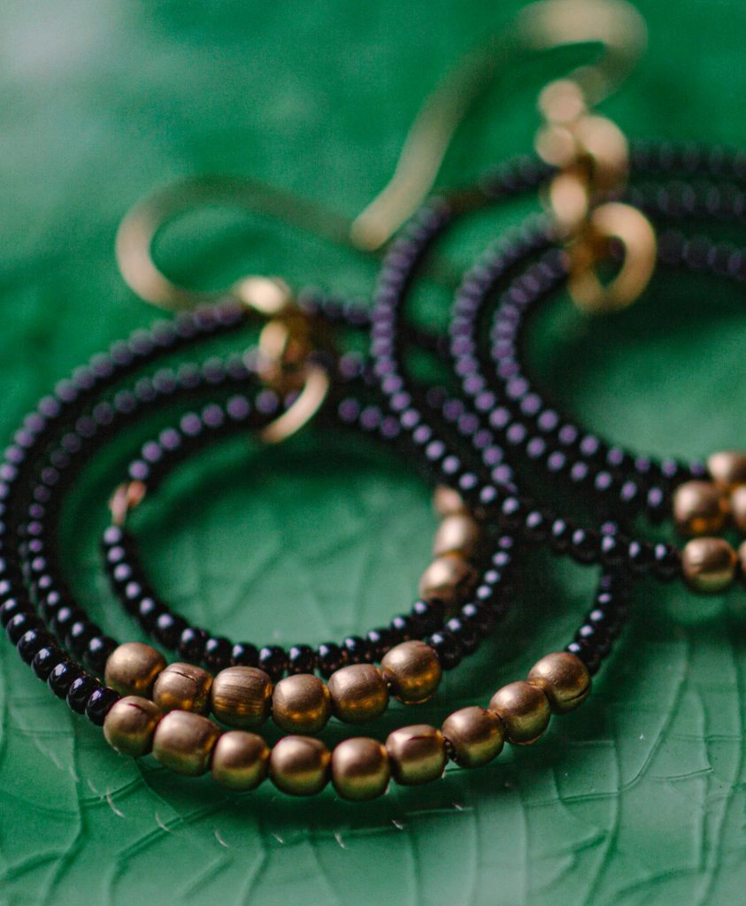 Aid Through Trade gyroscope earrings