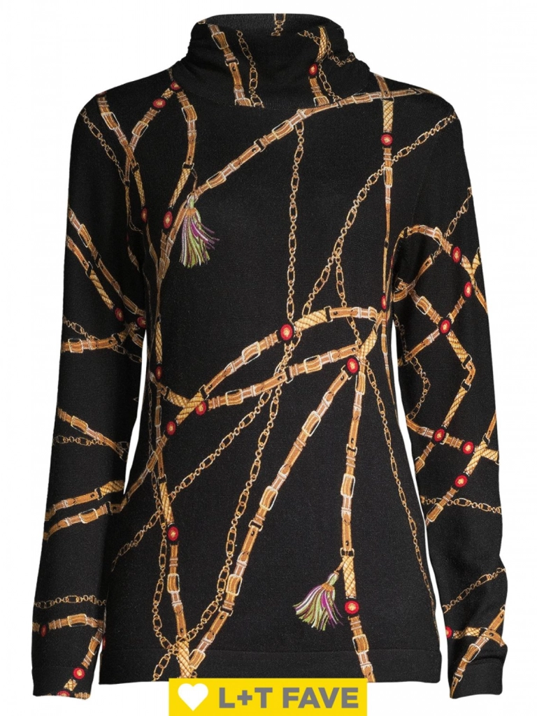 Context Turtleneck Chain Knit Sweater