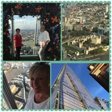 Jo and friend Jen at the Shard London.
