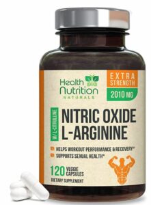 Life Nutrition Supplément d'oxyde nitrique extra-fort L-Arginine