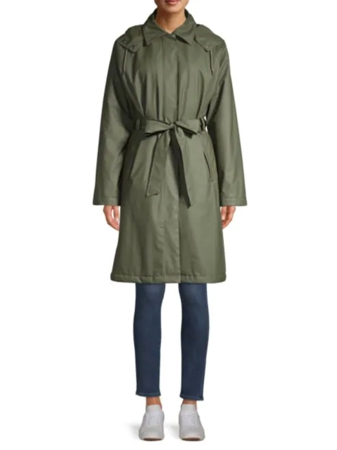Olive RainCoat Trench Coat Fashion