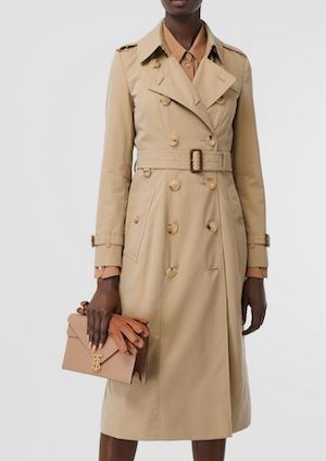 Classic Burberry Long Trench Coat