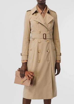 Classic Burberry Long Trench Coat