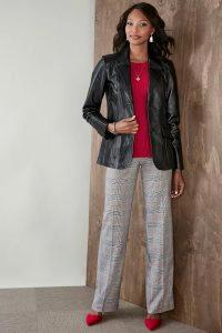 A structured blazer ina neutral is an important piece of investment clothing. 