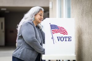 Making a positive impact in your community by registering people to vote is a great way to alleviate political anxiety. 