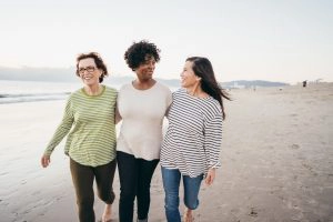 Finding a group of women, in real life or online, with similar interests can help you age well. 
