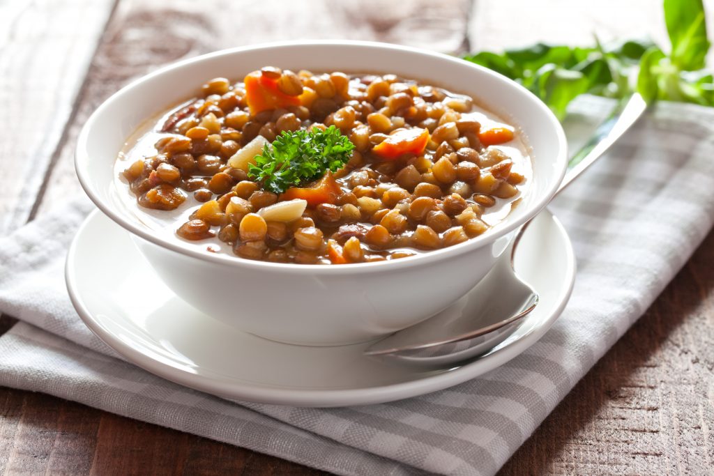 Luscious Lentil Soup will become a favorite recipe in your high protein diet!