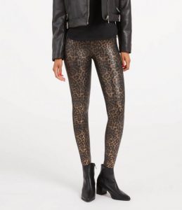 Leopard Faux Leather Leggings