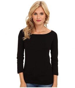 This 3/4 sleeve tee is 100% cotton and will be a great piece of investment clothing.