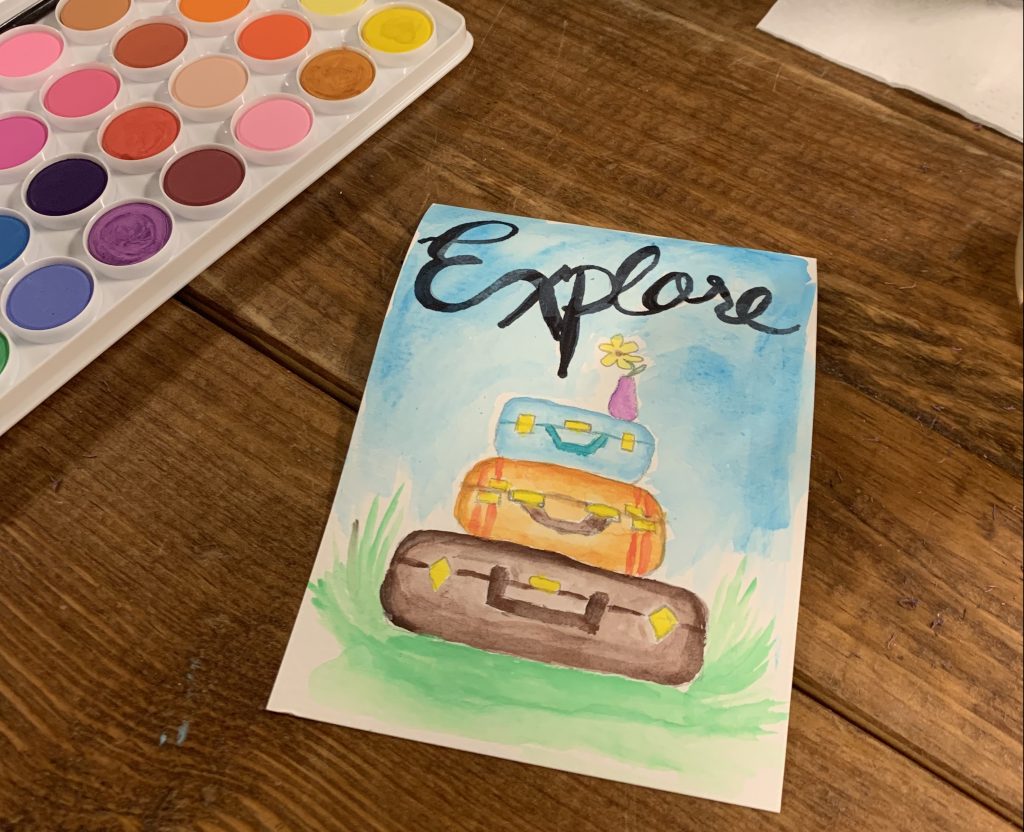 use watercolors to journal for how to make the most of your vacation