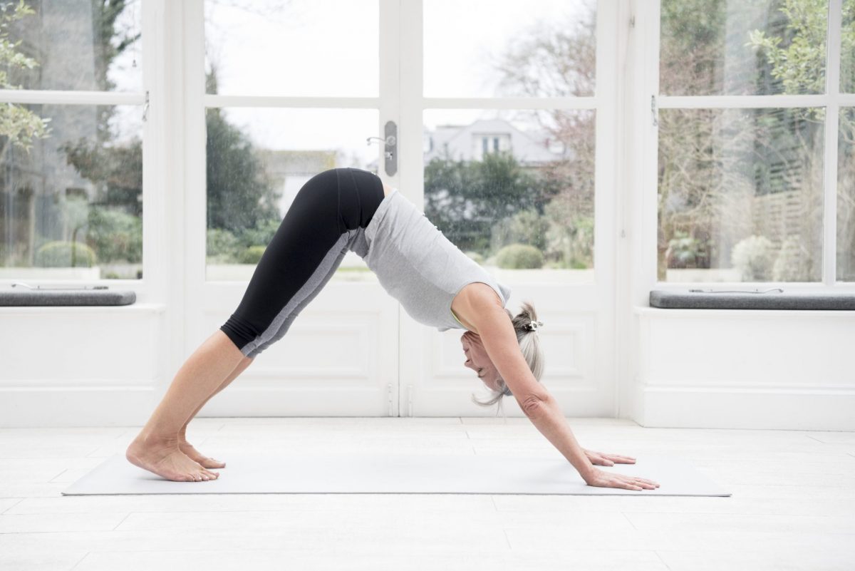 Downward facing dog is great for bone density and more! 