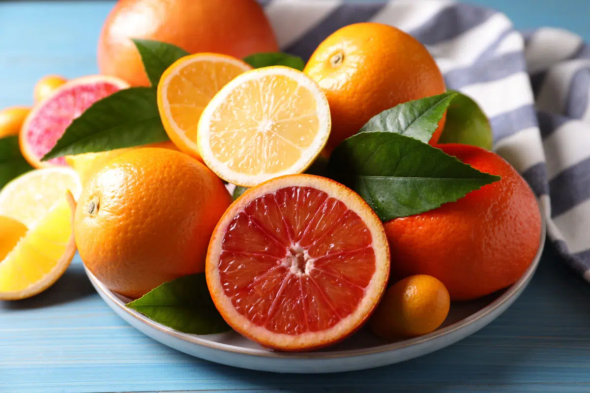 oranges and grapefruit