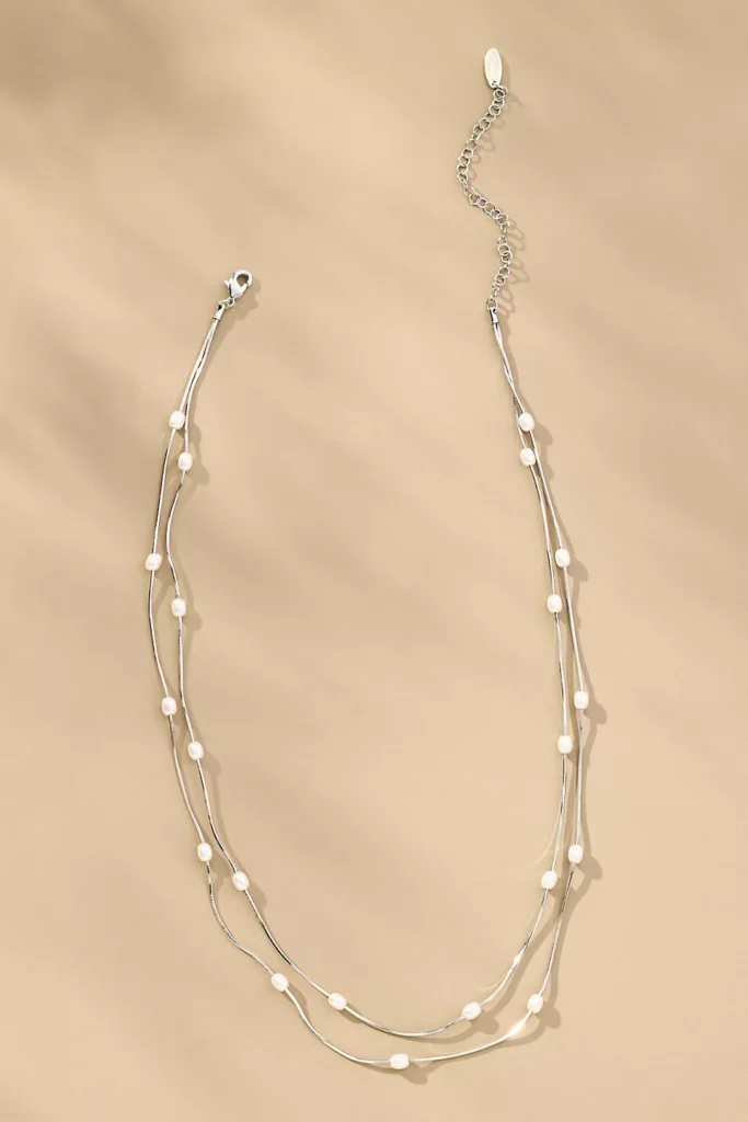 Anthropologie Layered Pearl Necklace