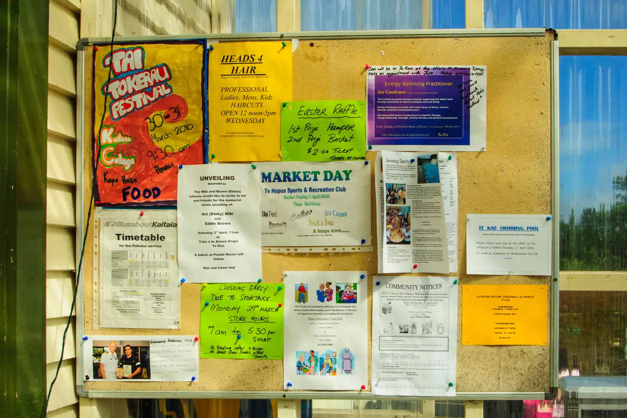 Community bulletin board
