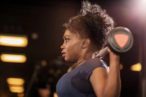 beginner at the gym
