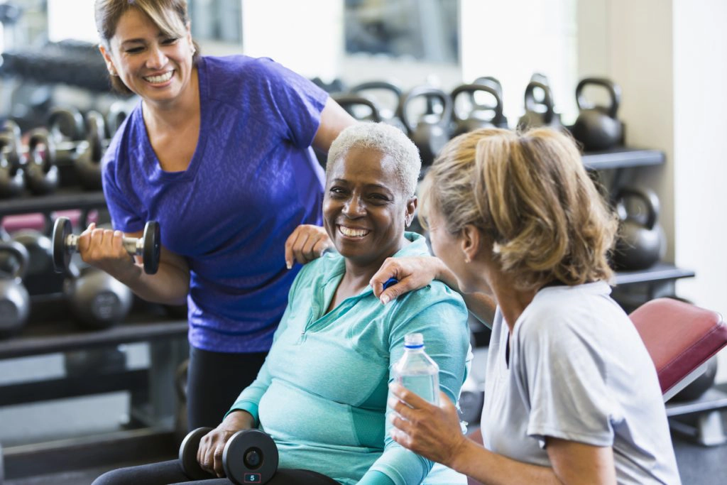 beginner at the gym