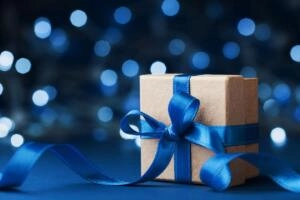 Anniversary gifts wrapped present