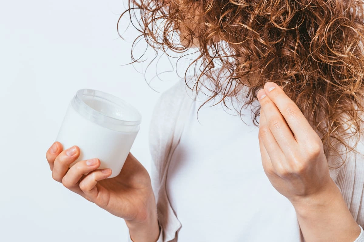 Coconut oil on curly hair