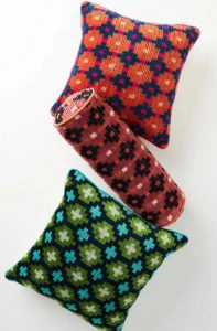 Handwoven Clover Pillow, $70.40