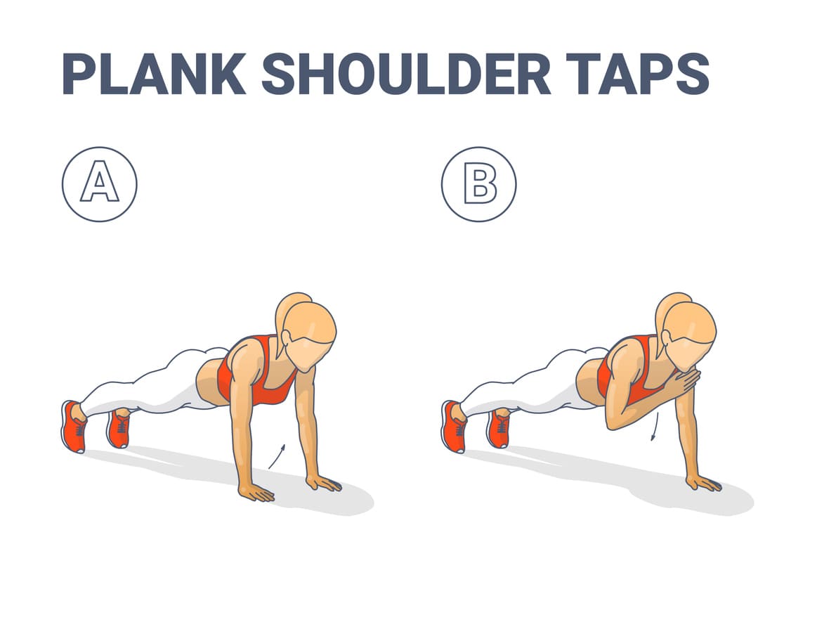 Plank with shoulder tap