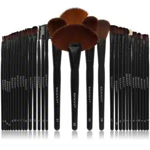 Shany 32-Count Professional Bursh Set with Faux Leather Pouch