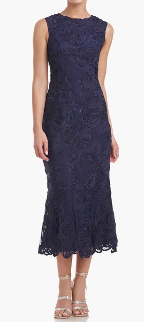 JS Collections Meli Soutache Cocktail Midi Dress, $328